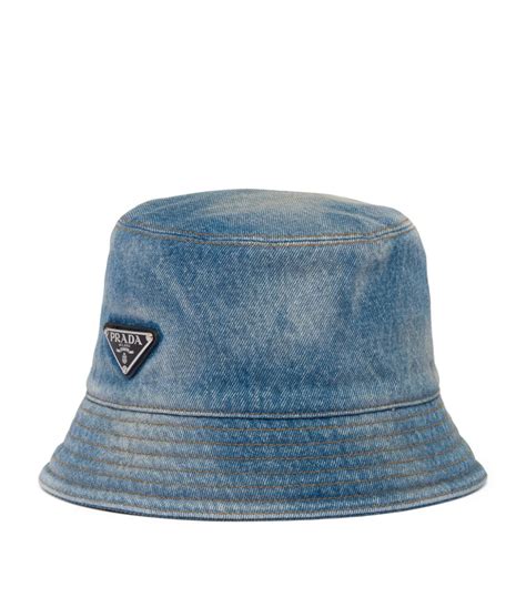 prada bucket hat|prada denim bucket hat.